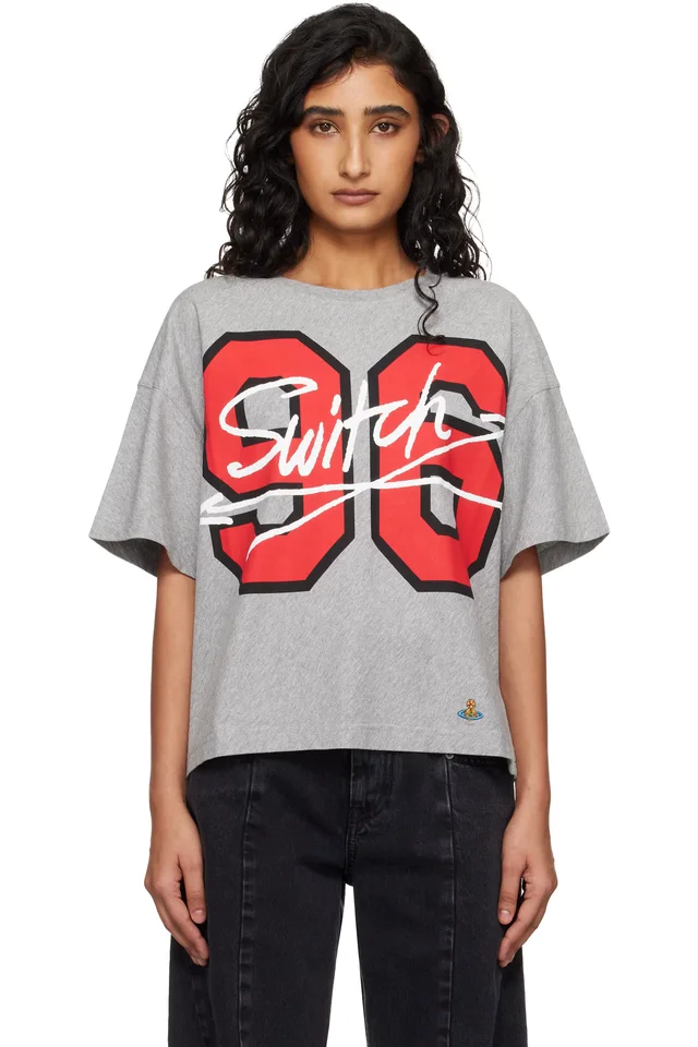Gray Cotton Jersey 96 Switch Box T-shirt, image 1 of 1 from SSENSE
