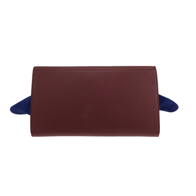 Celine Trapeze handbag in Burgundy Calfskin from Collector Square, photo 2 of 4