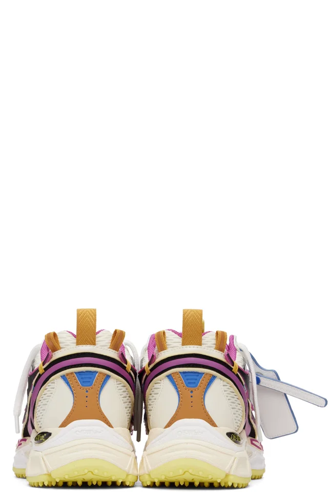 Off-White & Pink 'Be Right Back' Sneakers, photo 2 of 5 from SSENSE