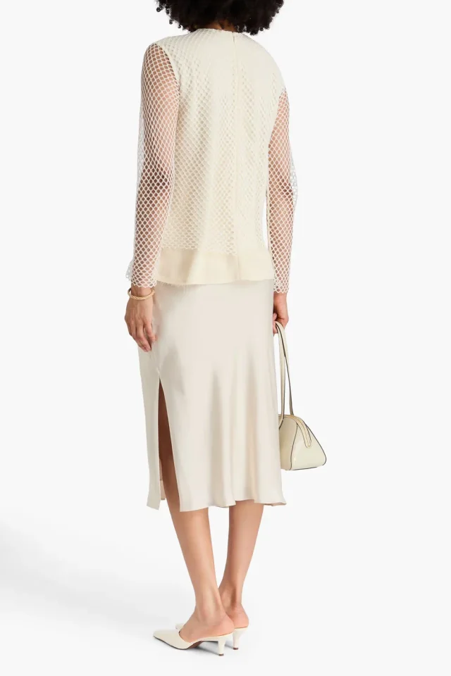 Toteme Layered Lace Top in Ivory, photo 7 of 8 from THE OUTNET
