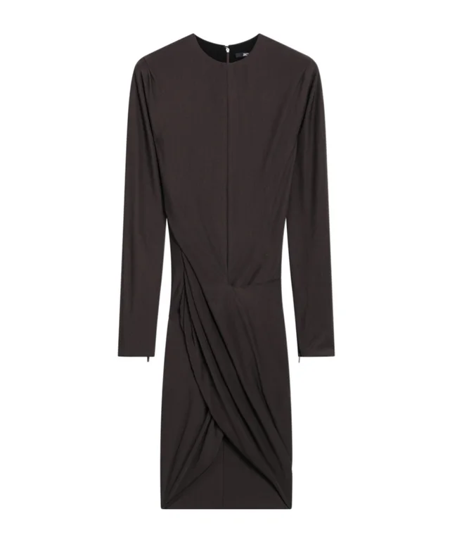 Jacquemus draped long-sleeve mini dress, image 1 of 1 from SENSER