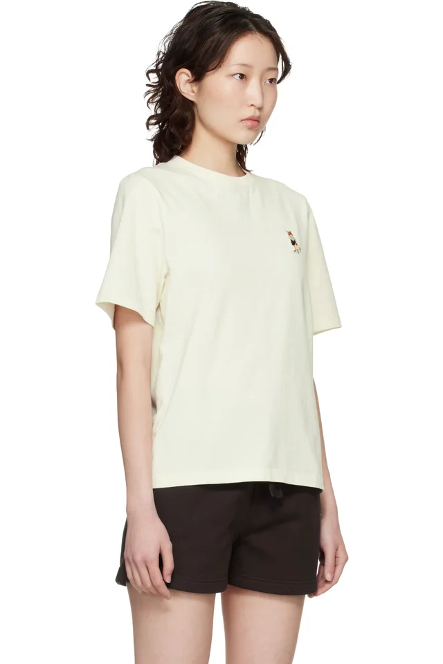 Maison Kitsuné Off-White Dressed Fox Comfort T-shirt, photo 2 of 4 from SSENSE