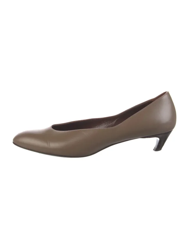 The Row heels in brown|red Leather from The RealReal