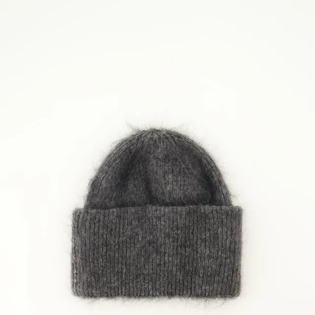 Ami Paris AMI Logo Patch Knitted Beanie, photo 2 of 4 from SENSER