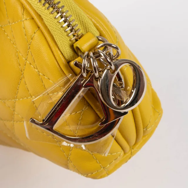 Dior Yellow Cannage Pouch in Yellow from Labellov, photo 2 of 5