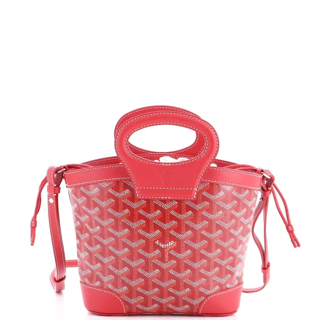 Goyard Beluga Bag Coated Canvas Mini in red Coated canvas from Rebag