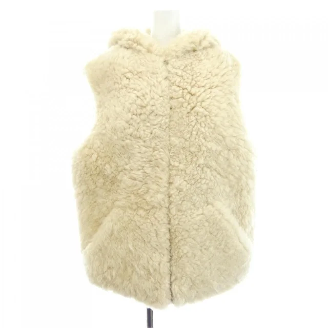 Celine Vest Beige in Beige from The Reluxe