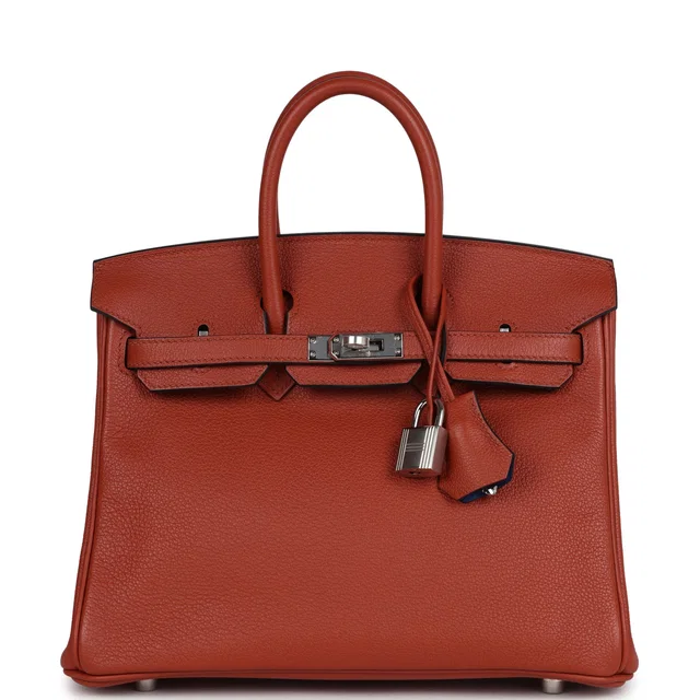 Hermès Birkin 25 Cuivre Verso Taurillon Novillo Palladium Hardware in Goatskin from Madison Avenue Couture
