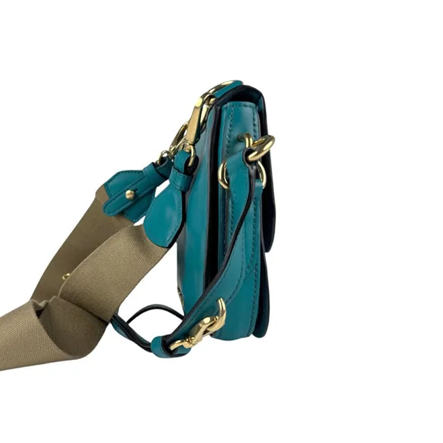 Miu Miu Bag Green Shoulder Leather Blue in green|blue Leather from Poshmark