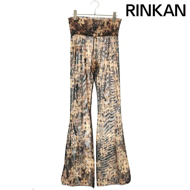 Chrome Hearts Cemetery Cross Mesh Lace Flare Long Pants Pattern Sheer XS in Nylon from The Reluxe