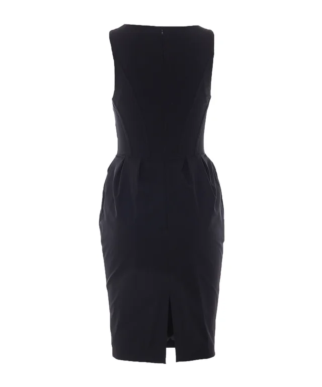 Elisabetta Franchi Zip-Front Sleeveless Dress, photo 2 of 4 from SENSER