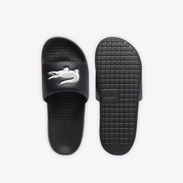 Lacoste Men's Serve Slide 1.0 in Black & White, photo 4 of 7 from Lacoste