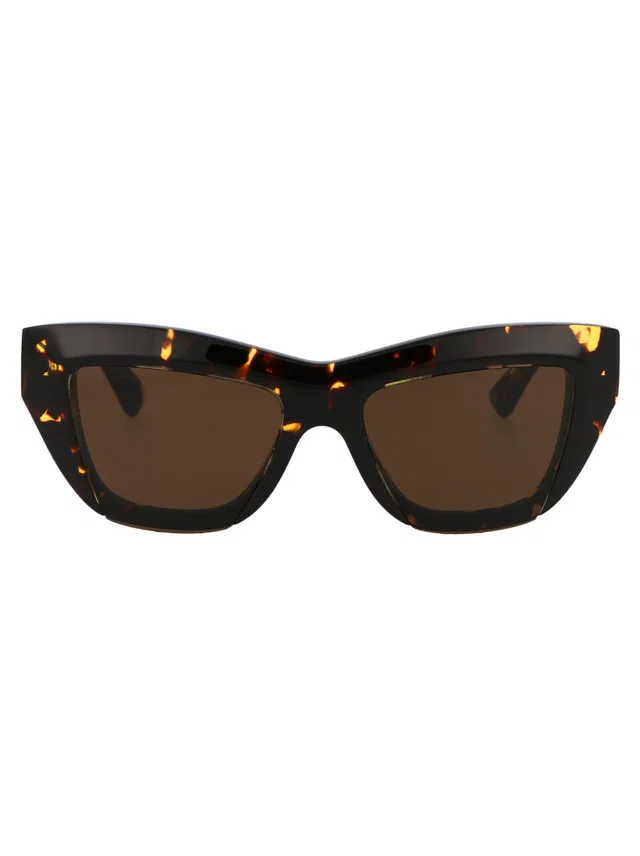 Bottega Veneta Bv1218s Tortoiseshell Acetate Sunglasses — Black in Black from HEWI