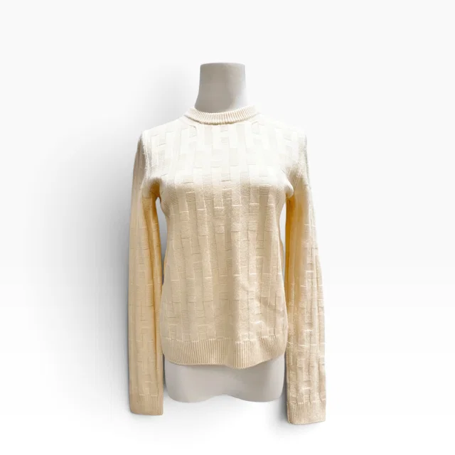 Hermès Cream Sweater - Size 36 in White from Luxury Promise