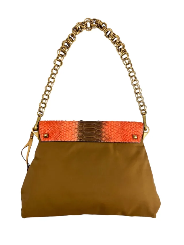 Prada Vintage Python Tesutto Chain Shoulder Bag in Python from Season 2 Consign, photo 3 of 8