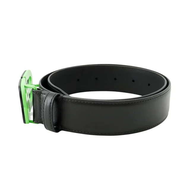 Balenciaga BB Buckle Belt Size 80 Black/Green674171 Leather in Black Leather from GALLERY RARE, photo 2 of 11