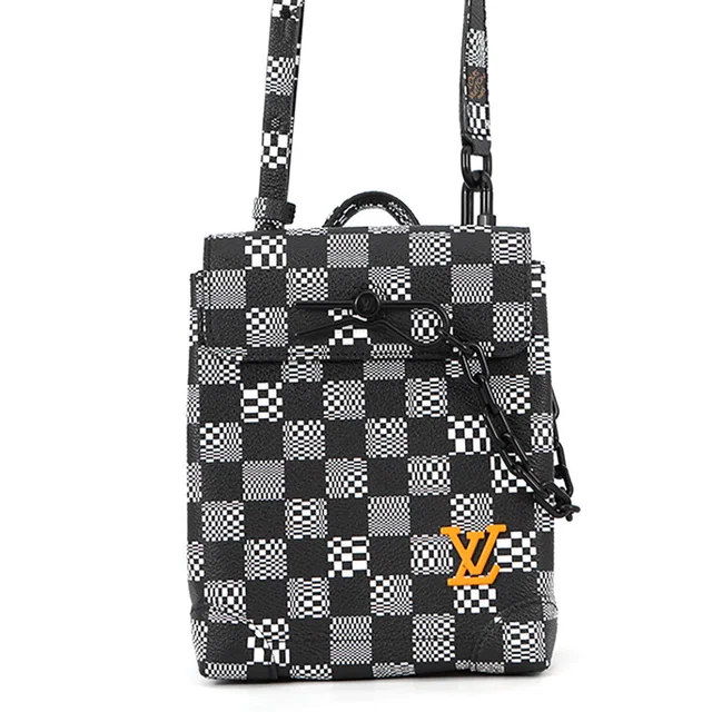 Louis Vuitton Steamer XS Noir/BlancN60453 Damier Distorted in Black from GALLERY RARE