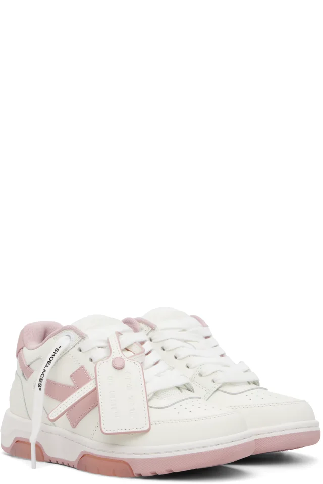 Off-White White 'Out Of Office' Calf Leather Sneakers, photo 4 of 5 from SSENSE
