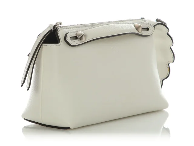 Fendi Mini White Ice Crystal By The Way Bag in White Leather from Ann's Fabulous Finds, photo 5 of 9