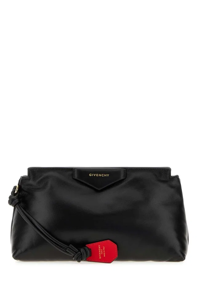 Givenchy Antigona Bomber Clutch — Black in Black Nappa leather from HEWI