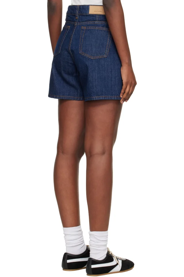 Blue Ami Paris Heritage Cotton Denim Shorts, photo 3 of 4 from SSENSE