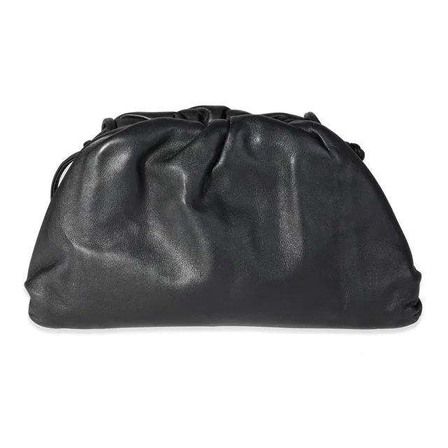 Bottega Veneta Black Calfskin Mini Pouch Bag in Black Calfskin from myGemma