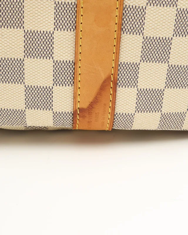 Louis Vuitton Damier Azur Keepall Bandoulière 55 in Canvas from A Retro Tale, photo 9 of 13