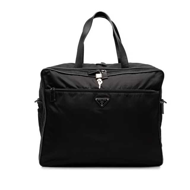 Black Prada Tessuto Travel Bag in Black Nylon from Designer Revival, photo 1 of 1