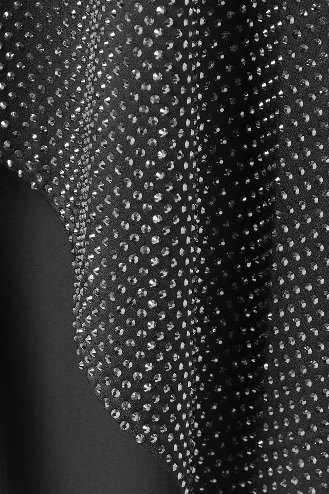 Stella McCartney Asymmetric Crystal-Embellished Crepe Midi Skirt in Grey, photo 4 of 4 from THE OUTNET