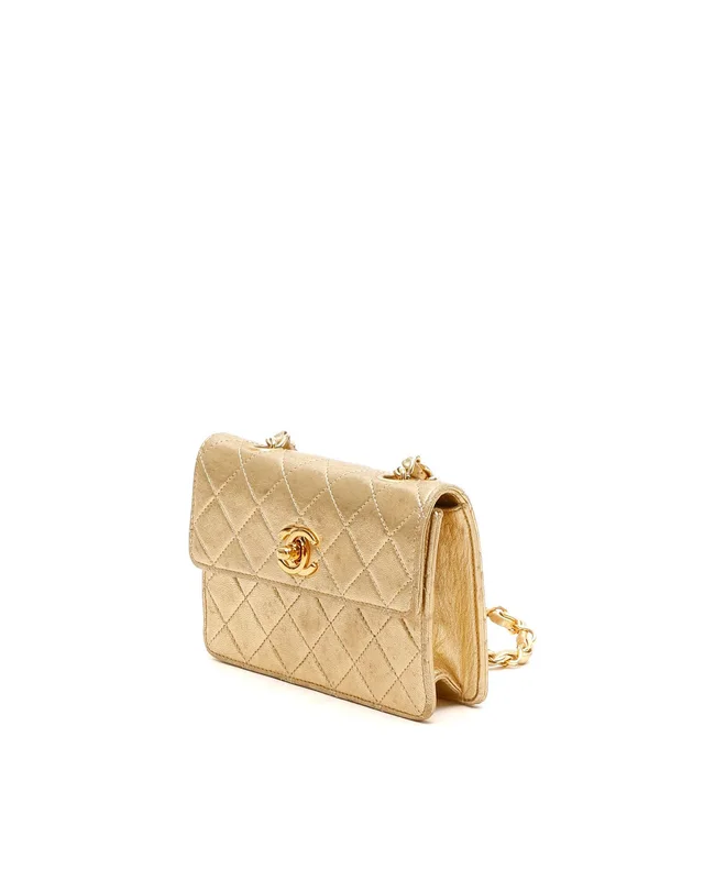 Chanel Classic Micro Single Flap Bag in Woven leather from A Retro Tale, photo 2 of 10