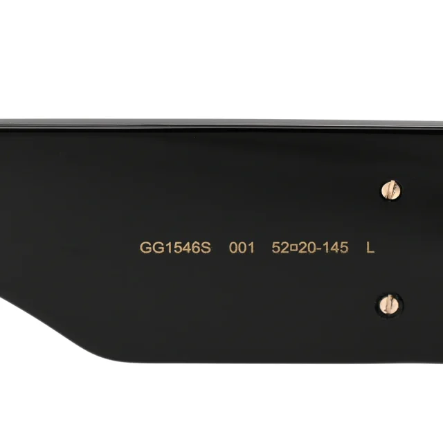 Gucci Acetate Square Sunglasses GG1546S Black in Black from FASHIONPHILE, photo 6 of 9