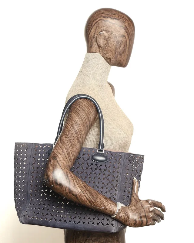 Loewe Leo Shopper Tote Bag in Suede from A Retro Tale, photo 9 of 9