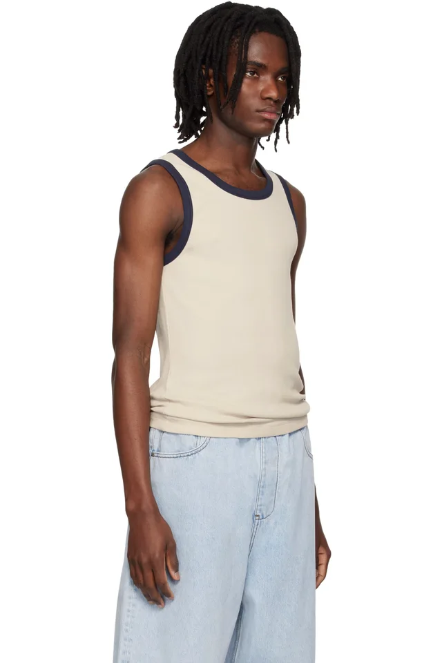 Entire Studios Off-White Contro Tank Top, photo 2 of 2 from SSENSE