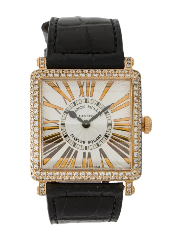 Franck Muller Master Square Watch in multicolor Crocodile from The RealReal