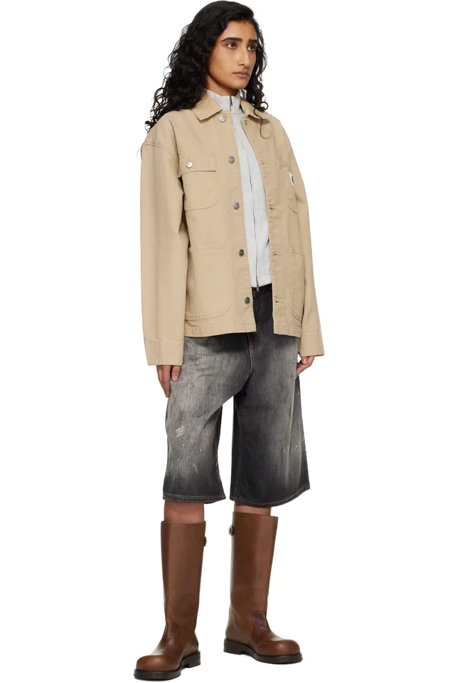 Carhartt Work In Progress Beige OG Michigan Jacket, photo 4 of 4 from SSENSE