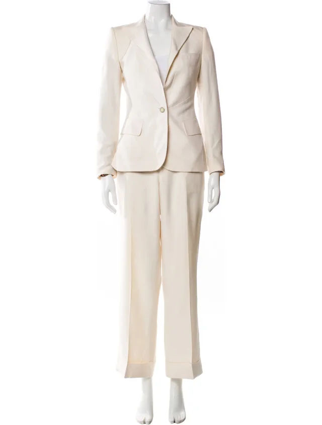 Dolce & Gabbana Vintage Late 1990's - Early 2000's Pantsuit in Silk from The RealReal