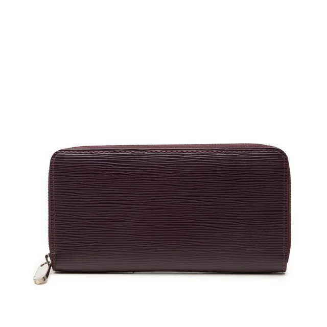 Purple Louis Vuitton Epi Zippy Long Wallet in Purple Leather from Designer Revival