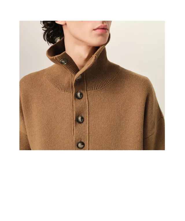 Ami Paris AMI High Buttoned Collar Sweater, photo 6 of 6 from SENSER