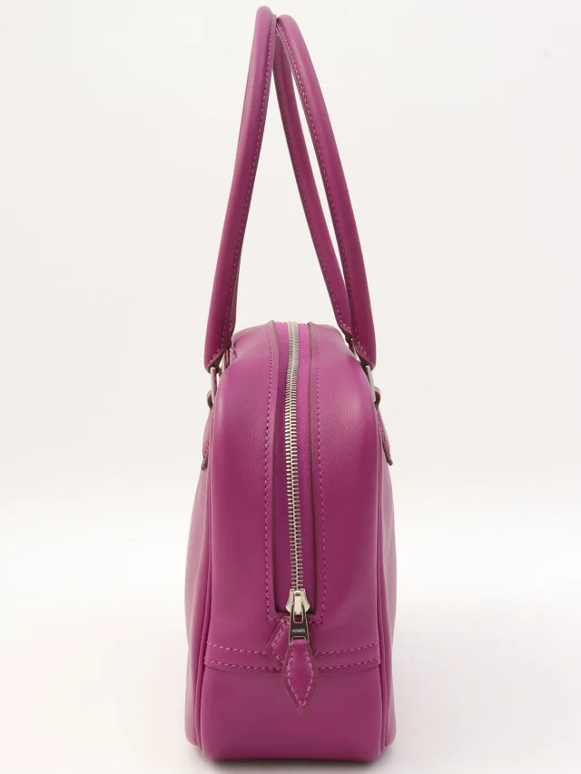 Hermès 2014 Mini Plume 20 Anemone in Swift leather from VINTAGE QOO TOKYO, photo 3 of 11