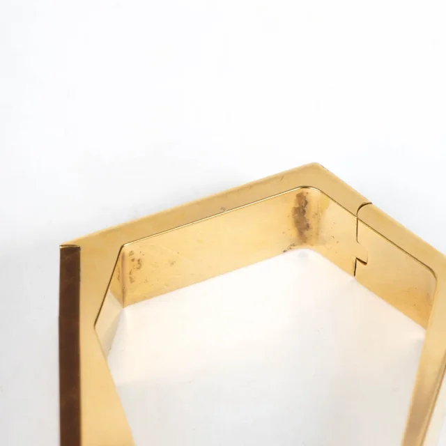 Celine Brass Angular Geometric Id Bracelet from Labellov, photo 4 of 4