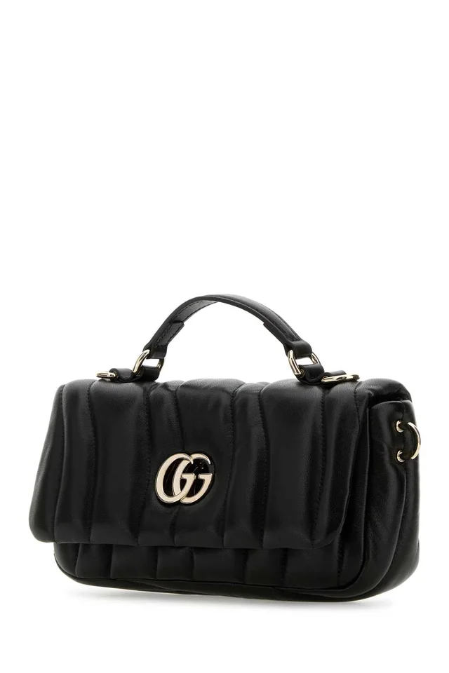 Gucci Milano Top Handle Bag — Black in Black Nappa leather from HEWI, photo 2 of 2