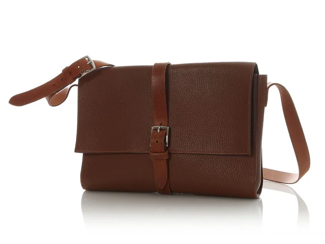 Hermès Sable Fjord Étrivière Messenger Bag in Beige Leather from Ann's Fabulous Finds, photo 2 of 2