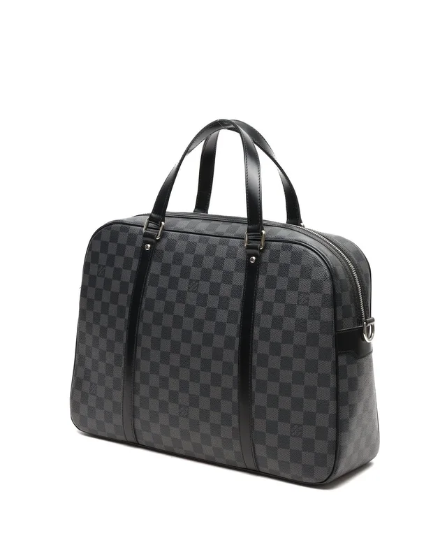 Louis Vuitton Graphite Jorn Briefcase in Grey Canvas from A Retro Tale, photo 3 of 8