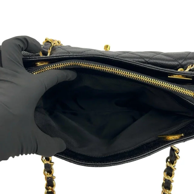 Chanel Matelasse Caviar 2way Shoulder Tote in Black Caviar leather from LuxUness, photo 9 of 10