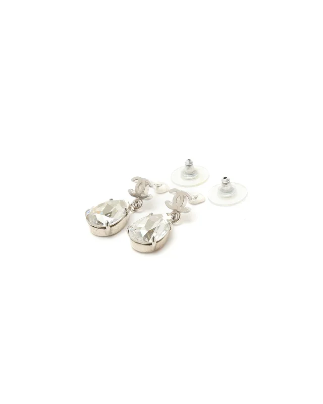 Chanel Coco Mark Rhinestone Drop Earrings from A Retro Tale, photo 2 of 3