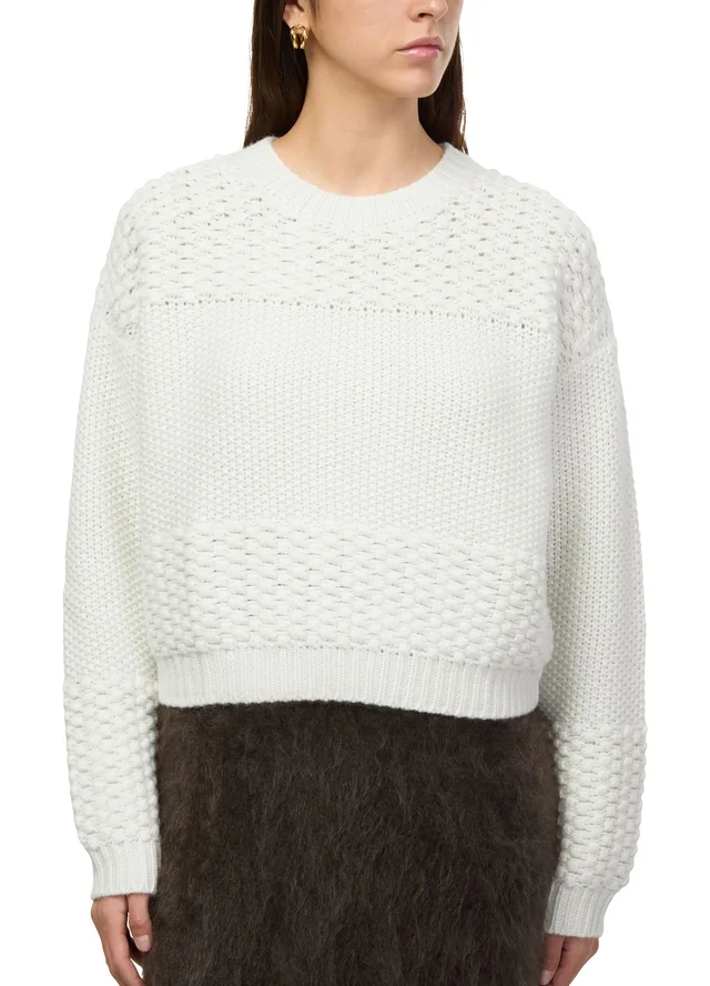 LISA YANG Signe cashmere sweater in White 100% cashmere knit, photo 4 of 6 from 24S (US)