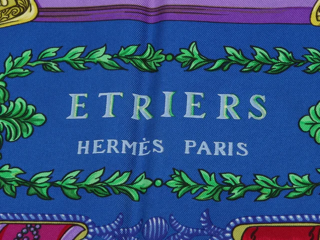 Hermès Etriers Silk Scarf 90cm in Silk from Ann's Fabulous Finds, photo 2 of 5