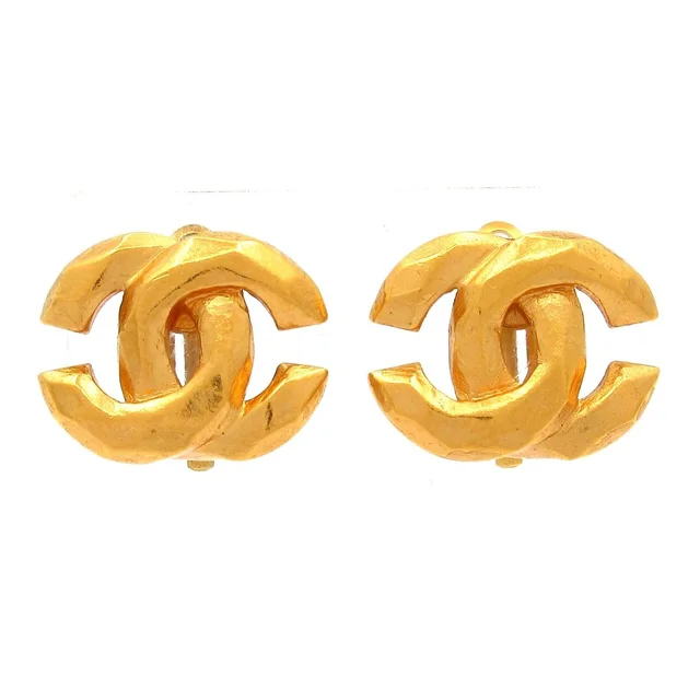 Chanel Earrings Gold in Gold from The Reluxe