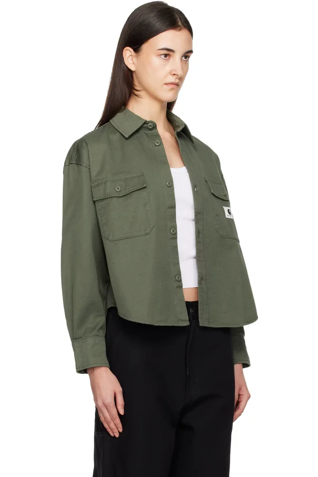 Carhartt Work In Progress Green Kelly Shirt, photo 2 of 2 from SSENSE