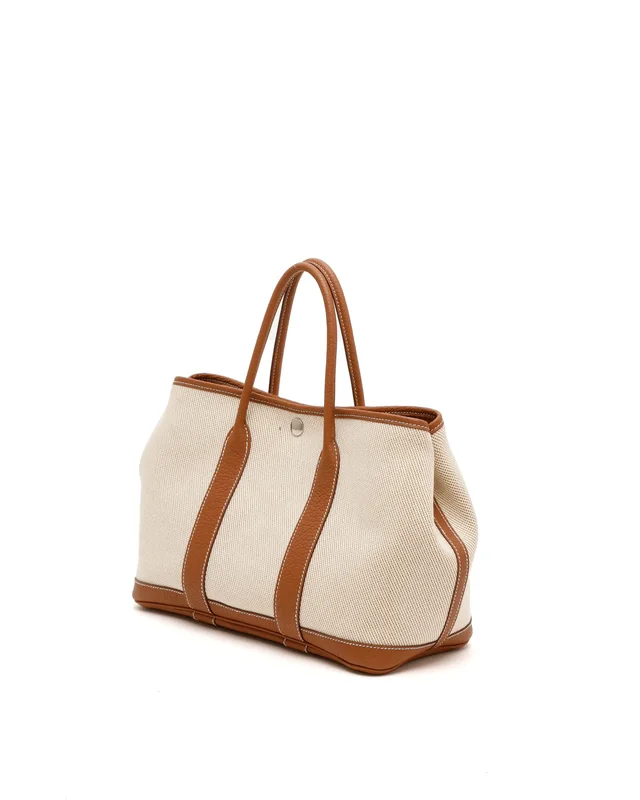 Hermès Toile and Negonda Garden Party 30 Tote Bag in Canvas from A Retro Tale, photo 3 of 10